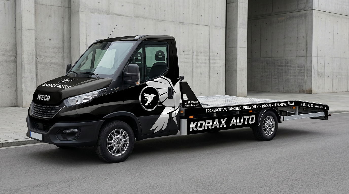 Camion plateau KORAX AUTO pour transport automobile